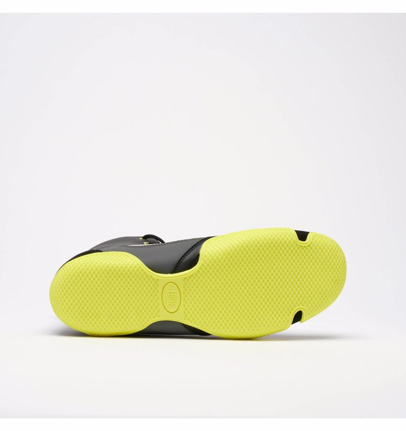 Leone PREMIUM BOXING SHOES - black/lime